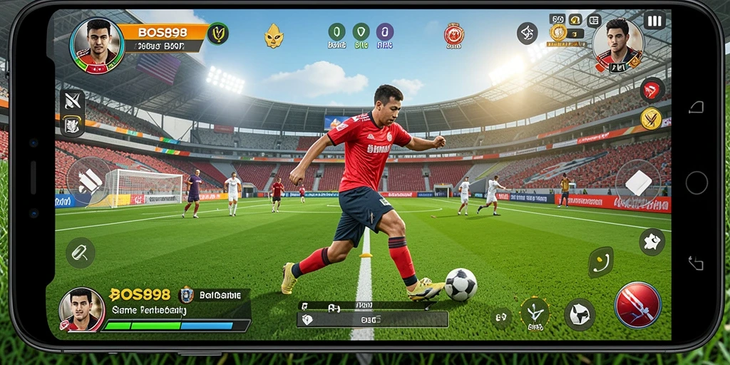 Screenshot dari gameplay olahraga yang menarik di BOS898.