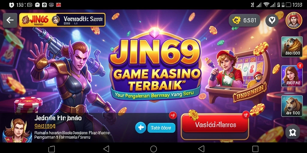 Tampilan gameplay menarik di JIN69 dengan berbagai pilihan permainan kasino.