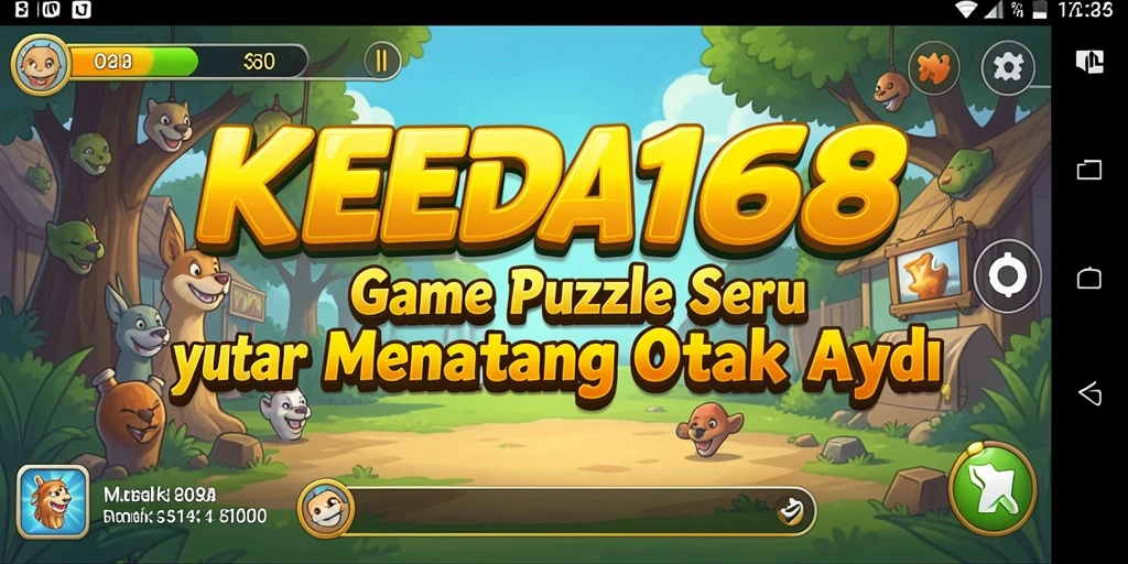 Gameplay menantang dan seru KEDAI168 di tengah pertempuran puzzle.