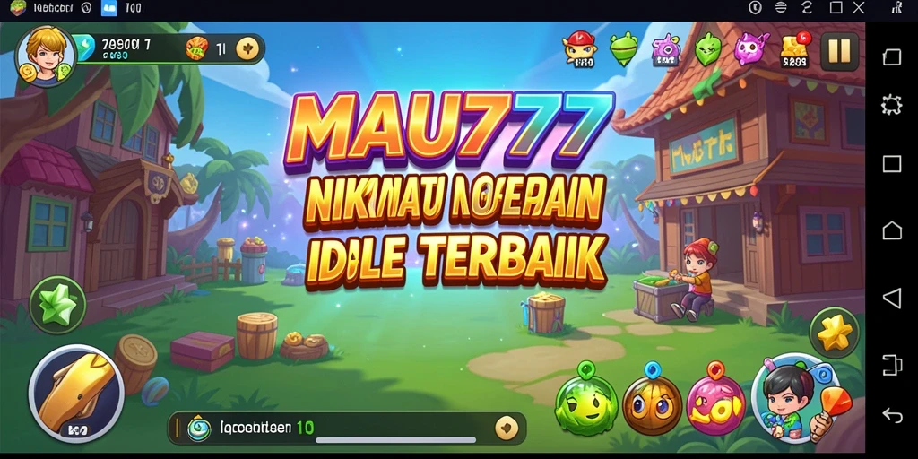 Tampilan gameplay MAU777 menampilkan keseruan permainan Idle dengan keuntungan yang terus bertambah.