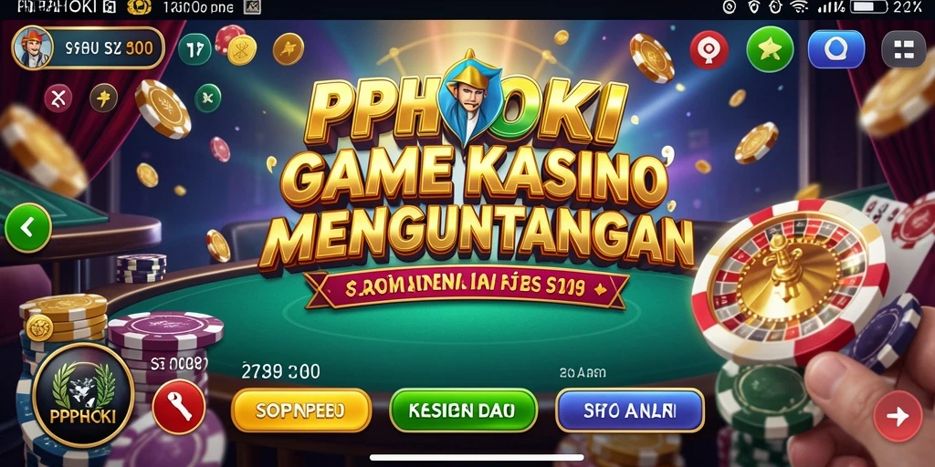 Tampilan permainan Kasino yang menarik di PPHOKI.