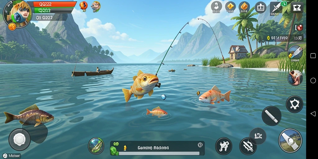 Tangkapan ikan yang menakjubkan dalam QQ222.
