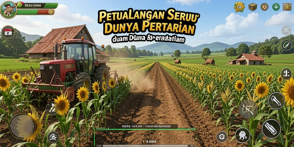 Tampilan menarik dari gameplay R6R6 dalam pertanian.