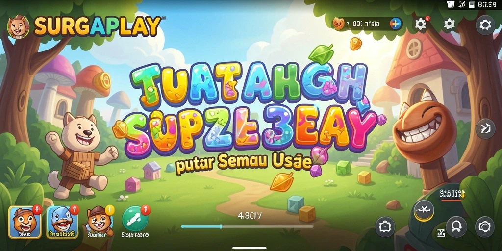 Tampilan gameplay SURGAPLAY yang seru dan penuh warna.